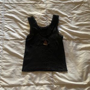 Brandy Melville black lace tank